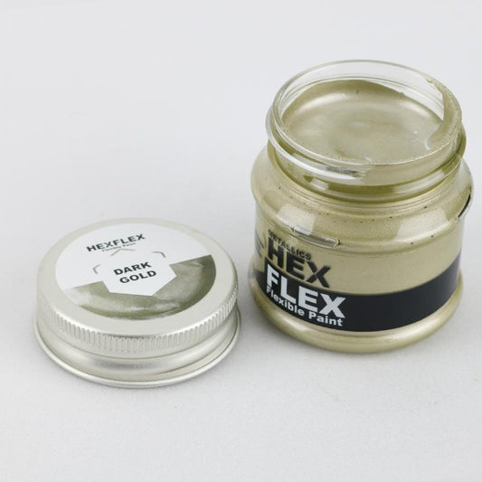 HEXFLEX METALLIC PAINTS DARK GOLD 50ml