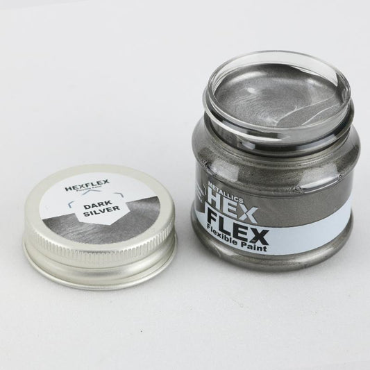 HEXFLEX METALLIC PAINTS DARK SILVER 50ml