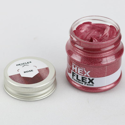 HEXFLEX METALLIC PAINTS ROSE 50ml