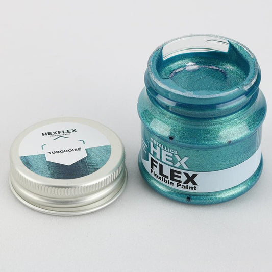 HEXFLEX METALLIC PAINTS TURQUOISE 50ml